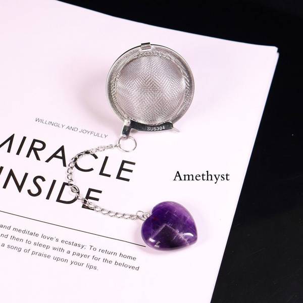 預購 礦石泡茶器｜原礦款、愛心造型款 泡茶器,濾茶,喝茶,茶葉,水晶,原礦,東菱石,黃水晶,粉水晶,紫水晶,愛心