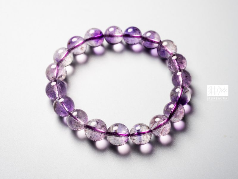 直播-頂級天然紫水晶超七手珠 紫水晶、超七