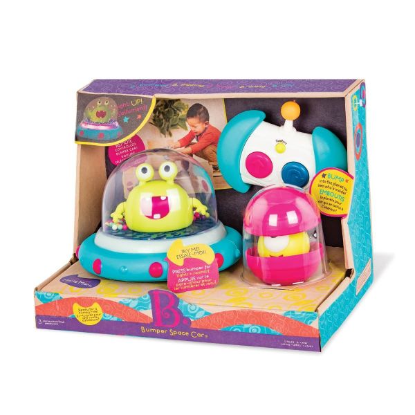 美國B.toys 迴轉遙控車-呱呱撞火星(顏色隨機出貨) 美國B.toys,迴轉遙控車,呱呱撞火星,幼兒遙控車,聲光效果刺激