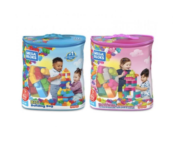MEGA BLOKS費雪美高積木80片積木袋 (2色選擇) 