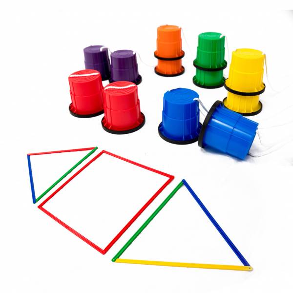 好童年-isport形狀王國挑戰套組 兒童體適能,i sport,腳踏桶,動作發展