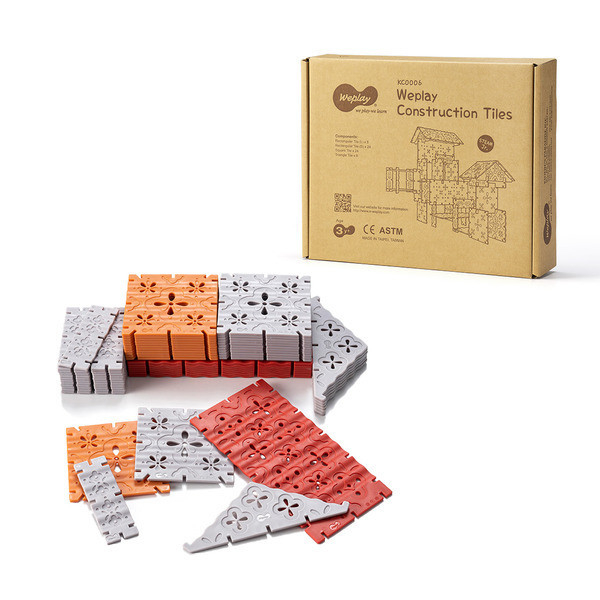 Weplay藝磚逸瓦 東方建築積木, 兒童STEAM積木, 空間建構遊戲, 兒童美學教育, 建築積木, 兒童創造力積木, 幼兒空間感訓練, Weplay 積木, 兒童感覺統合玩具