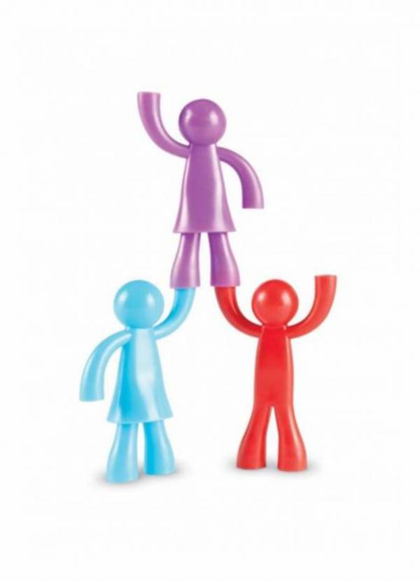 美國Learning Resources彩色建築工人 建築工人玩具,顏色分類遊戲,兒童計數學習,幼兒手部肌肉訓練,拼插堆疊,學前教育,創意學習玩具,數學概念發展,親子互動,感覺統合