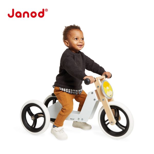 【法國Janod】平衡滑步系列-2in1三輪車 滑步車,腳踏車,三輪車