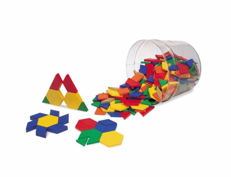 美國Learning Resources 6形6色形狀片 七巧板,多種形狀,美國Learning Resources,6形6色形狀片