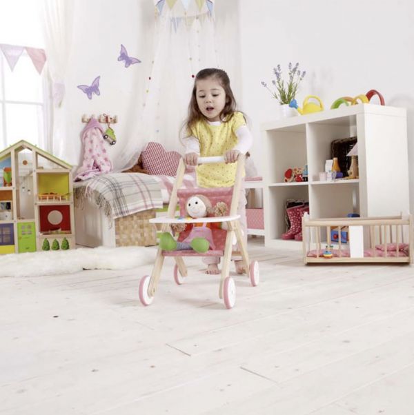 HAPE娃娃手推車 推車,娃娃推車,角色扮演,推車遊戲,娃娃遊戲