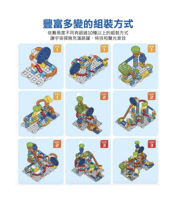 Vtech 智能滾球積木建構軌道組-摩天輪樂園 軌道遊戲,積木堆疊