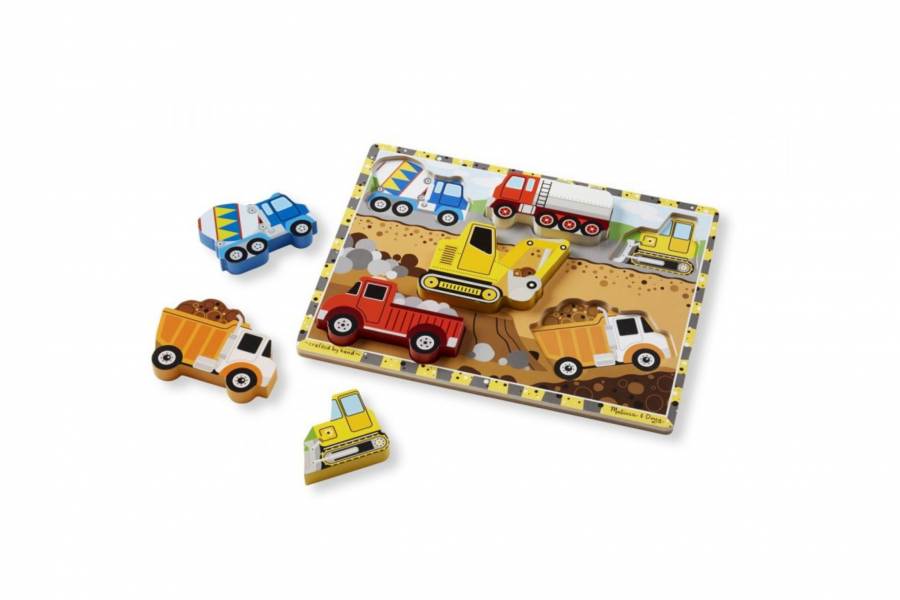 美國Melissa & Doug厚片拼圖-陸地交通工具 Melissa & Doug,厚片拼圖,交通工具,教具