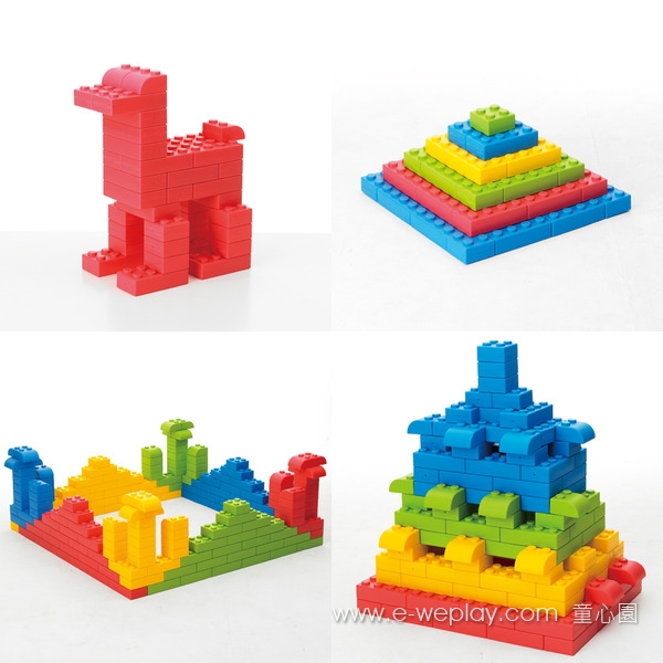 巧巧大積木-64件 大積木,軟性積木,無毒積木