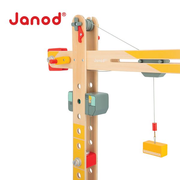 【法國Janod】城市冒險-起重機 起重機,兒童起重機