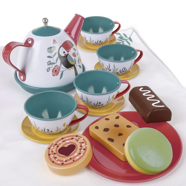 HAPE 下午茶時間玩具組 Hape 下午茶, 兒童茶具, 角色扮演玩具, Hape 玩具組, 兒童廚房玩具, 兒童茶具組, Hape 下午茶時間, 益智玩具, 親子互動玩具