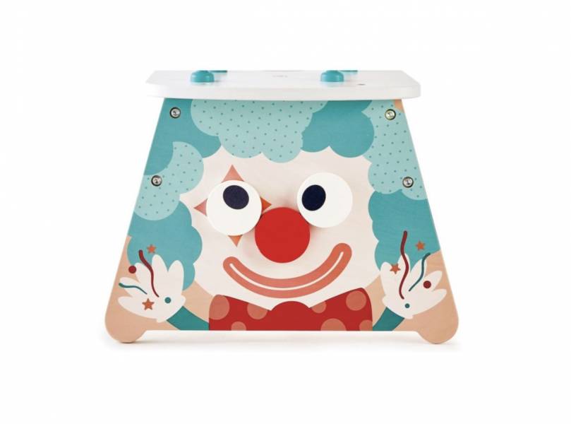 Hape多功能小丑馬戲團繞珠台 精細動作,空間認知,積木串珠