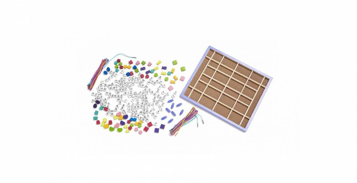 美國Melissa & Doug穿線字母組 串珠,字母,項鍊,美國瑪莉莎,快樂禔,博客來