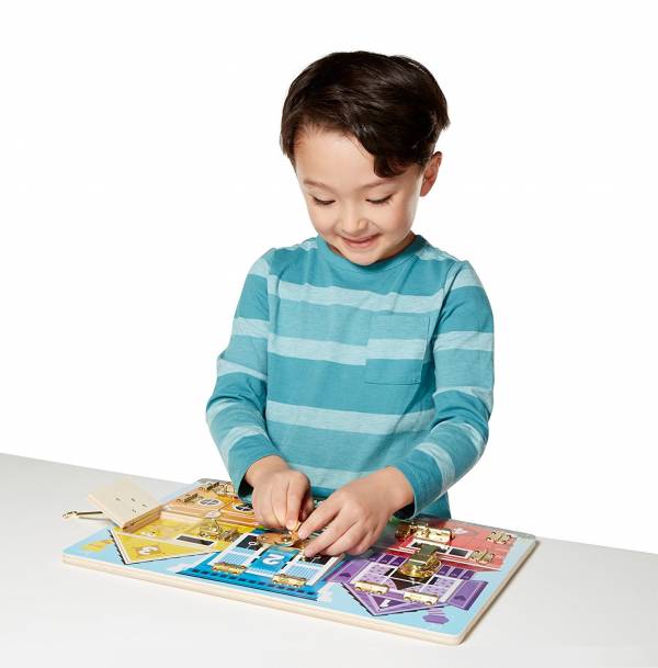 美國 Melissa & Doug生活技能-開鎖 Melissa & Doug,生活技能,開鎖,上和勤,教具廠商,育心幼教社
