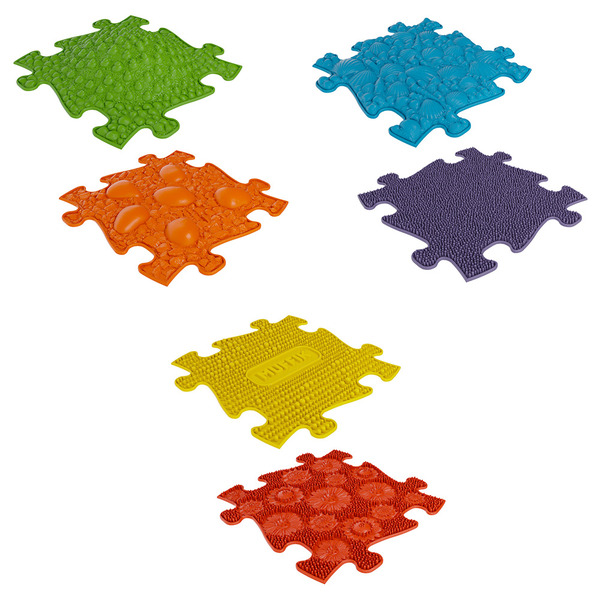 MUFFIK 觸覺探索步道-柔軟 拼圖型地墊, 幼兒觸覺地墊, 觸覺感官發展, 感統遊戲墊, 感統訓練器材, 職能治療推薦, 平衡發展玩具, 感官探索, 兒童體能訓練, MUFFIK地墊