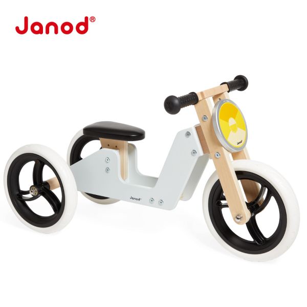 【法國Janod】平衡滑步系列-2in1三輪車 滑步車,腳踏車,三輪車