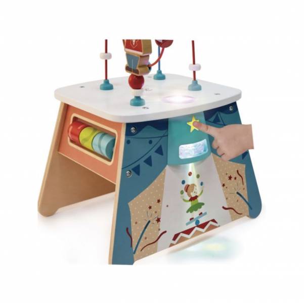 Hape多功能小丑馬戲團繞珠台 精細動作,空間認知,積木串珠