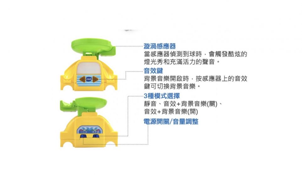Vtech 智能滾球積木建構軌道組-摩天輪樂園 軌道遊戲,積木堆疊