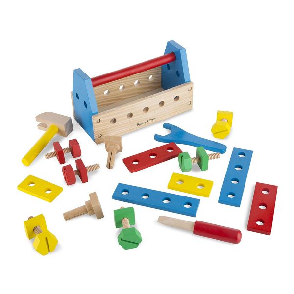 美國Melissa & Doug 螺絲木製工具箱 美國瑪莉莎,Melissa & Doug,螺絲,木製,工具箱