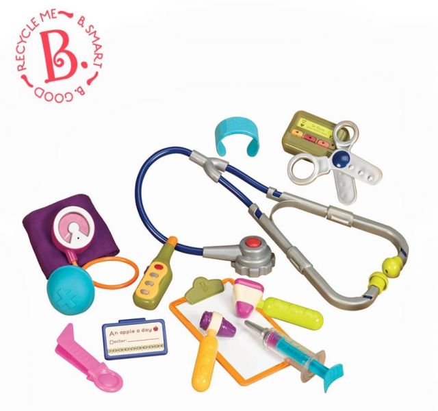 美國B.Toys達特醫生診療箱 醫生組,兒童扮演醫生,角色扮演,美國B.TOYS,科育