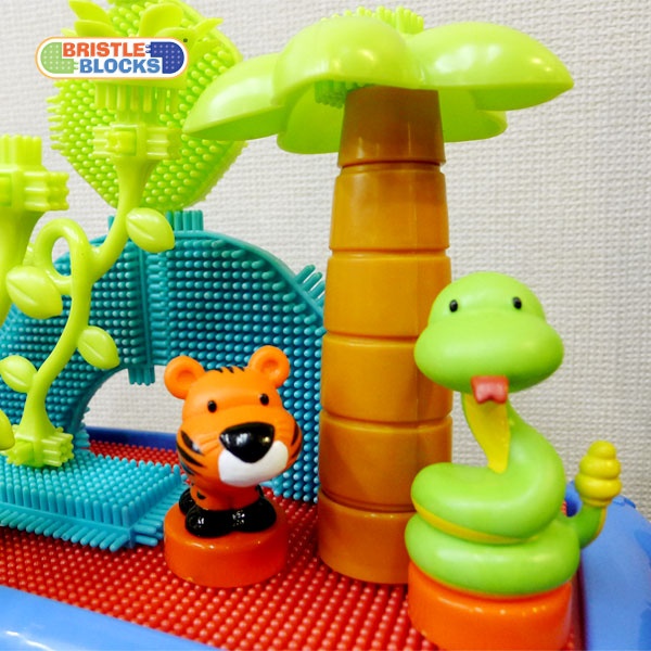 美國B.Toys鬃毛積木_叢林冒險Battat系列(58PCS) 美國B.Toys,鬃毛積木,博客來,科育,感覺統合,幼兒教具,叢林冒險