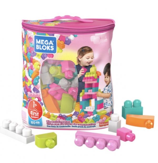 MEGA BLOKS費雪美高積木80片積木袋 (2色選擇) 