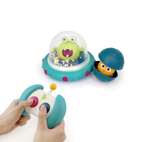 美國B.toys 迴轉遙控車-呱呱撞火星(顏色隨機出貨) 美國B.toys,迴轉遙控車,呱呱撞火星,幼兒遙控車,聲光效果刺激