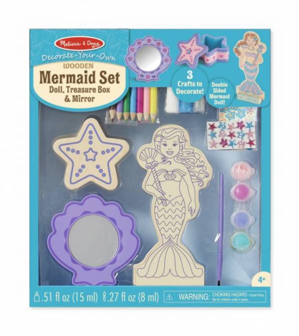 美國Melissa ＆ Doug美人魚水彩畫組 美人魚,美勞,教具.快樂禔,童心園,博客來