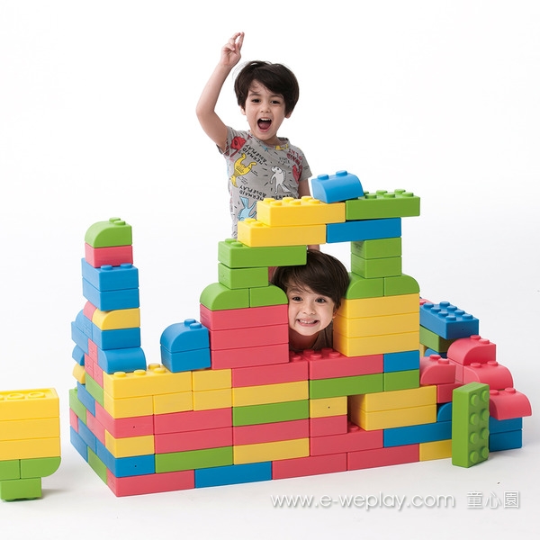 巧巧大積木-64件 大積木,軟性積木,無毒積木