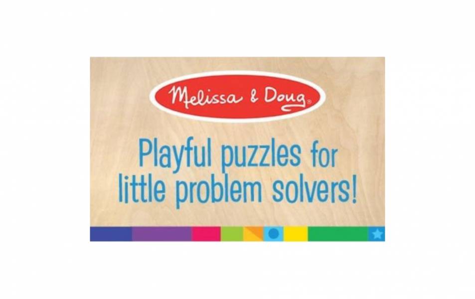 美國 Melissa & Doug 厚片拼圖-形狀 厚片拼圖,認識形狀,美國Melissa & Doug,拼圖教具