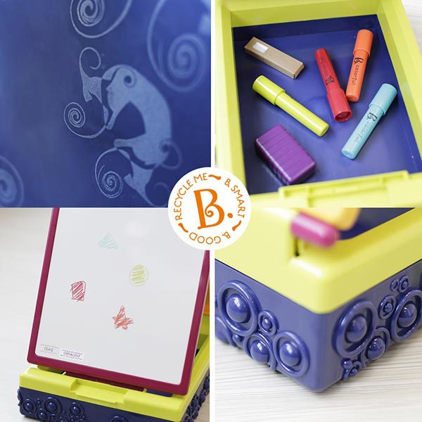 美國B.Toys沃客旅行小畫架 2.0 小畫架,小藝術家,角色扮演,兒童教具,科育,美術