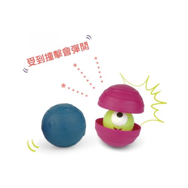 美國B.toys 迴轉遙控車-呱呱撞火星(顏色隨機出貨) 美國B.toys,迴轉遙控車,呱呱撞火星,幼兒遙控車,聲光效果刺激