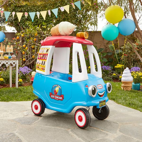 little tikes冰淇淋卡車 Little Tikes 冰淇淋卡車, 兒童腳行車, 角色扮演玩具, 幼兒學習玩具, 大肌肉發展玩具, 幼兒戶外玩具, 互動音效玩具, 兒童騎乘車, 冰淇淋車遊戲, 幼兒體能玩具