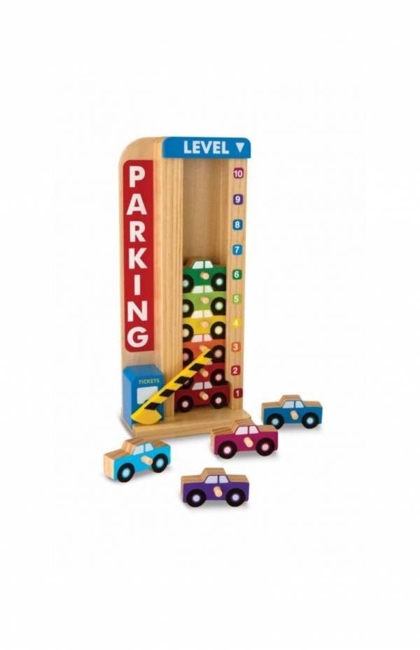 美國Melissa ＆ Doug 數字顏色學習停車場 手眼協調,車輛,Melissa ＆ Doug 數字,顏色,學習停車場