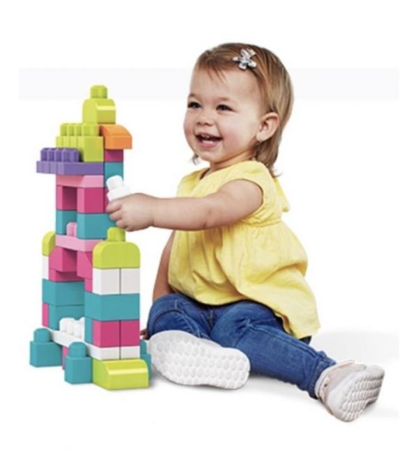 MEGA BLOKS費雪美高積木80片積木袋 (2色選擇) 