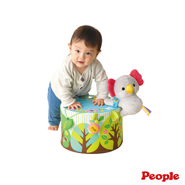 日本People 全身運動圓柱遊戲椅(附無尾熊玩偶) 嬰兒遊戲椅, 感官發展玩具, 幼兒運動玩具, 爬行訓練椅, 0-2歲寶寶玩具, 幼兒五感發展, 全身運動椅, 感統訓練, 兒童體能發展, 無尾熊音樂玩具