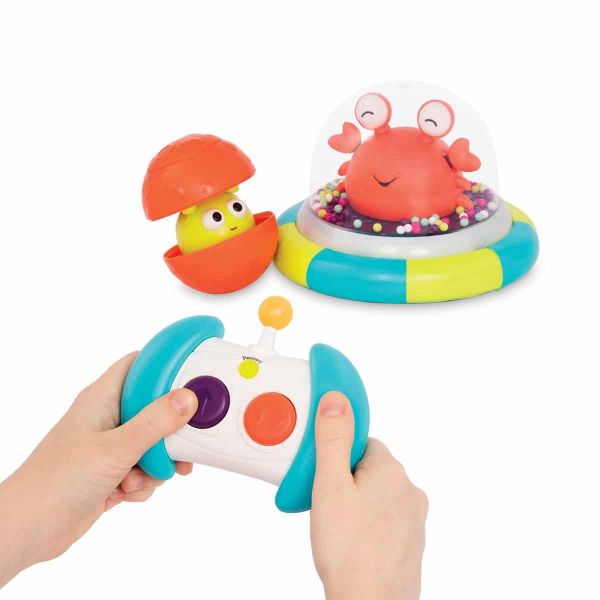 美國B.toys迴轉遙控車-卡特撞木星(顏色隨機出貨) 美國B.toys,迴轉遙控車,卡特撞木星,幼兒遙控車,聲光效果刺激