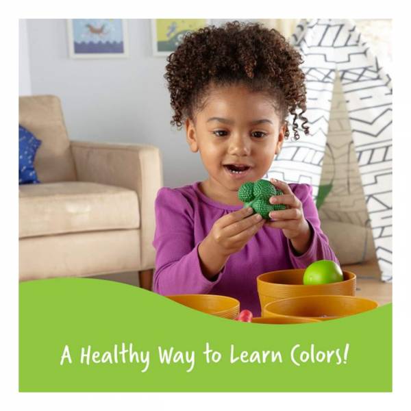 美國Learning Resources蔬菜農場 水果教具,角色扮演,顏色分類,香蕉,蘋果,蔬菜