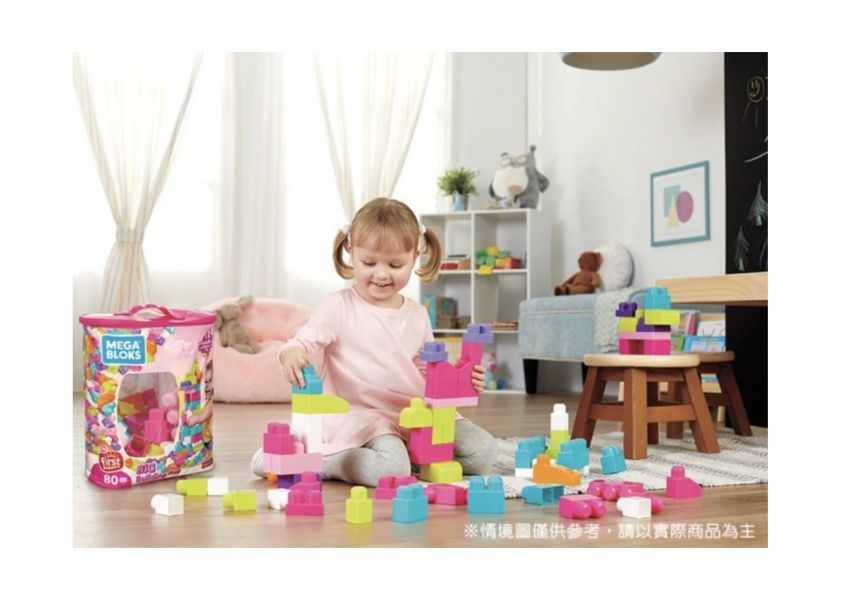 MEGA BLOKS費雪美高積木80片積木袋 (2色選擇) 