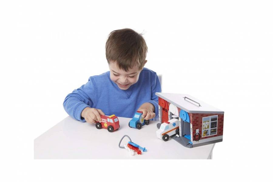 美國Melissa & Doug 車輛對應開鎖 開鎖,顏色配對,車庫,Melissa & Doug