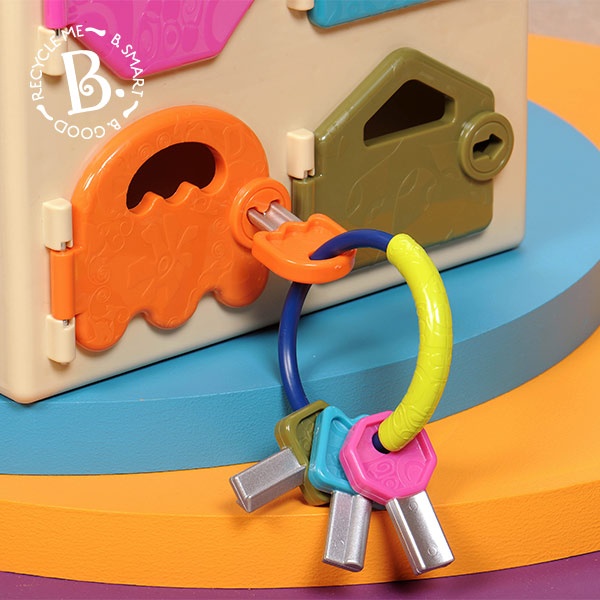 美國 B.Toys 毛小孩寵物診所 寵物診所,幼兒教具,配對鎖匙,B.TOYS,兒童教具,科育