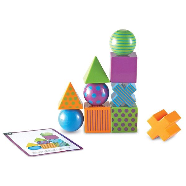 美國Learning Resources 模仿建築師 模仿建築師,幼兒拼搭積木,兒童空間學習玩具,創意建築遊戲,立體拼搭積木,幼兒建築玩具,STEAM學習玩具,學前教育積木,親子互動桌遊,兒童幾何概念玩具