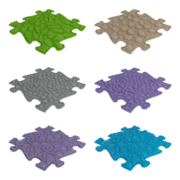 MUFFIK 觸覺探索步道-皇家 拼圖型地墊, 幼兒觸覺地墊, 觸覺感官發展, 感統遊戲墊, 感統訓練器材, 職能治療推薦, 平衡發展玩具, 感官探索, 兒童體能訓練, MUFFIK地墊