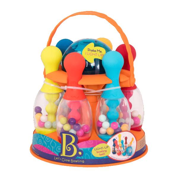 美國B.Toys露一手保齡球 美國B.Toys,露一手保齡球,保齡球玩具,發光保齡球,感統教具,柯育