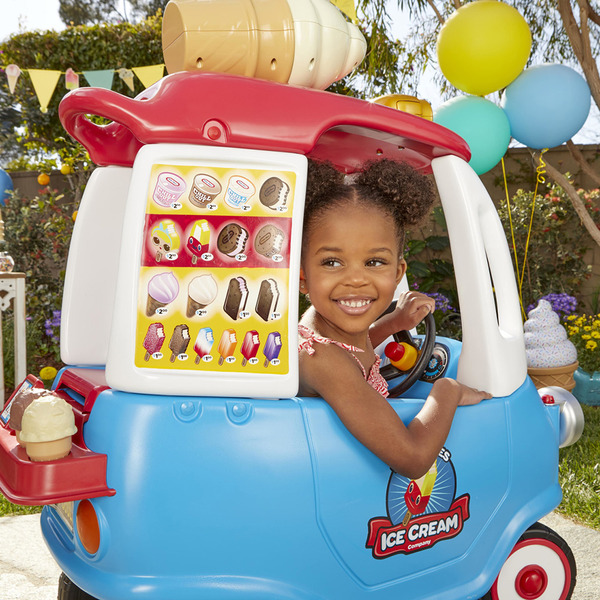 little tikes冰淇淋卡車 Little Tikes 冰淇淋卡車, 兒童腳行車, 角色扮演玩具, 幼兒學習玩具, 大肌肉發展玩具, 幼兒戶外玩具, 互動音效玩具, 兒童騎乘車, 冰淇淋車遊戲, 幼兒體能玩具
