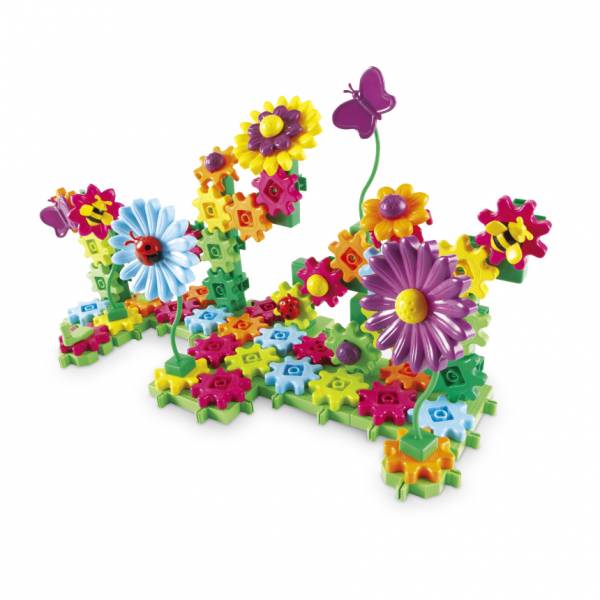 美國 Learning Resources-花園齒輪組 幼兒建構玩具,齒輪組,兒童邏輯玩具,幼兒創意拼裝,動手操作玩具,親子遊戲,兒童組裝遊戲,幼兒園學習玩具,兒童科學玩具,齒輪動力遊戲