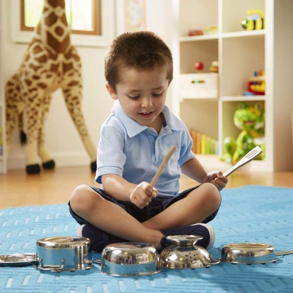 美國Melissa & Doug不銹鋼鍋組 Melissa & Doug,不銹鋼鍋,扮演學習,扮演廚房