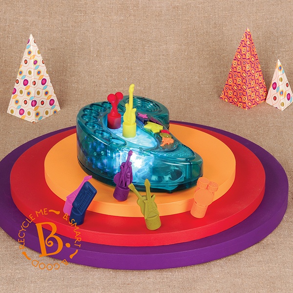 美國B.Toys搖滾星樂團 美國B.Toys,科育,感統教具,認識樂器,形狀配對演奏樂器,吉他,