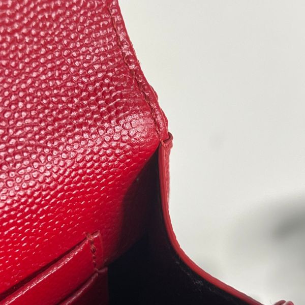 【分期0利率】YSL 粒面壓紋小型信封錢包【未使用閒置品】 