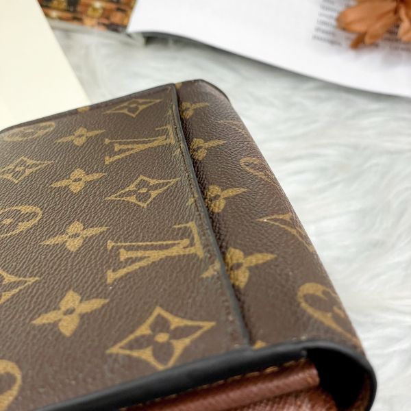 【12期0利率】 LV經典Monogram帆布Sarah長夾【9成新】 